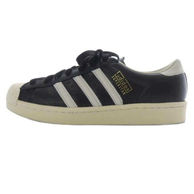 【中古】アディダスオリジナルス adidas originals スーパースター スニーカー 24cm 黒 JQ3255 /SR レディース