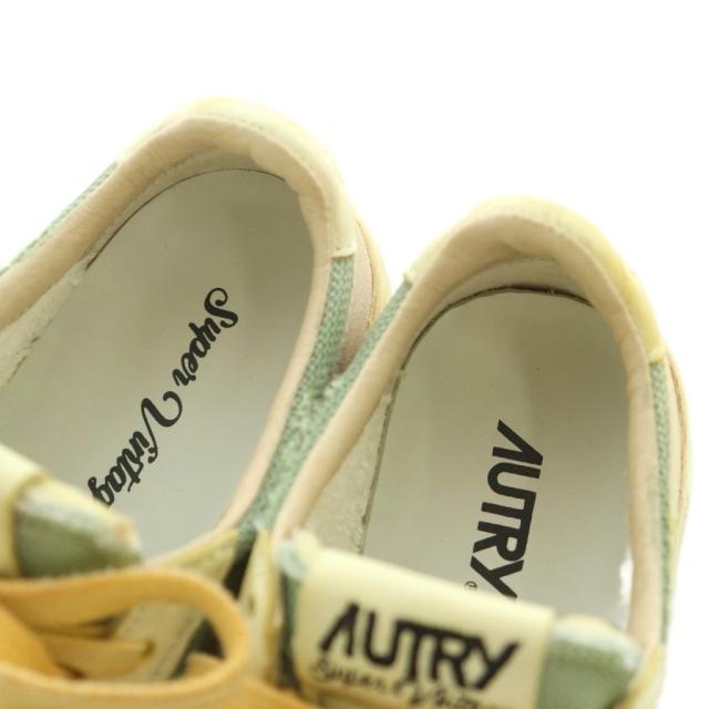 【中古】オートリー 25SS SUP VINT LOW スニーカー シューズ 36 23.5cm グリーン イエロー 25093923004010 レディース