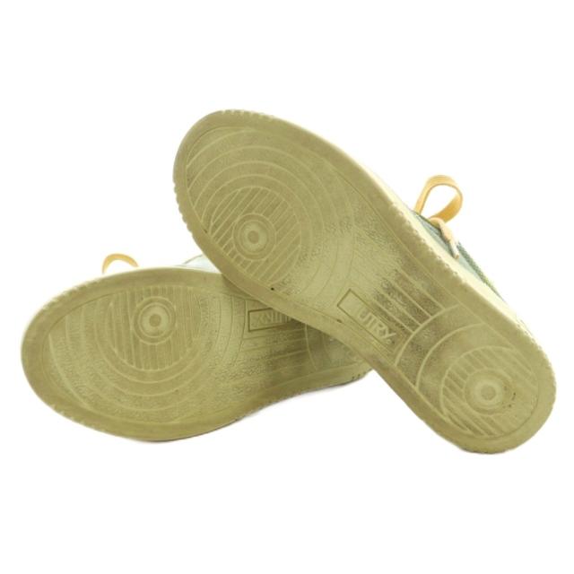 【中古】オートリー 25SS SUP VINT LOW スニーカー シューズ 36 23.5cm グリーン イエロー 25093923004010 レディース