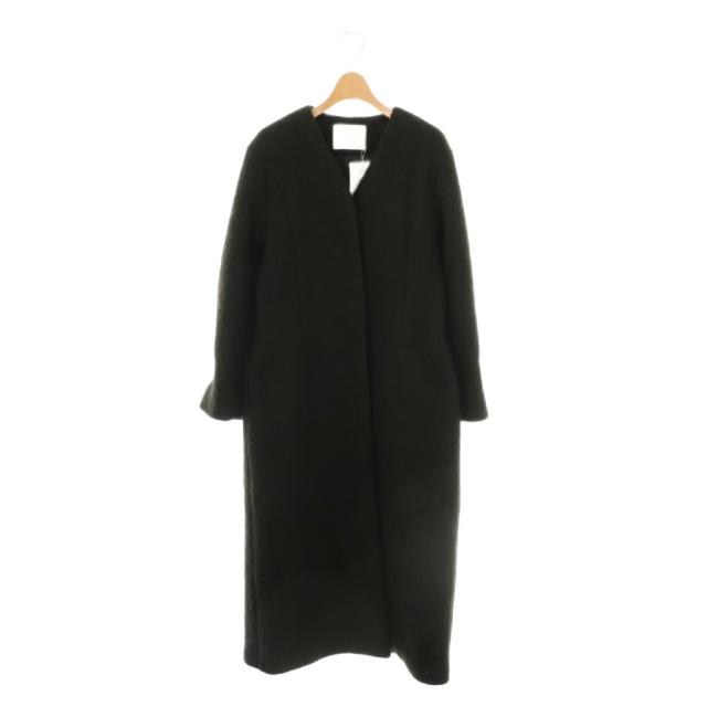 【中古】リムアーク rim.ark  23AW  Waist shape curve CT コート ノーカラー アウター 36 ブラック レディース