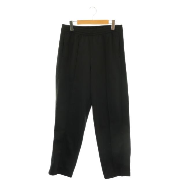 【中古】ザノースフェイス THE NORTH FACE ロゴ刺繍 ジャージ トラック パンツ ストレート M 黒 ブラック