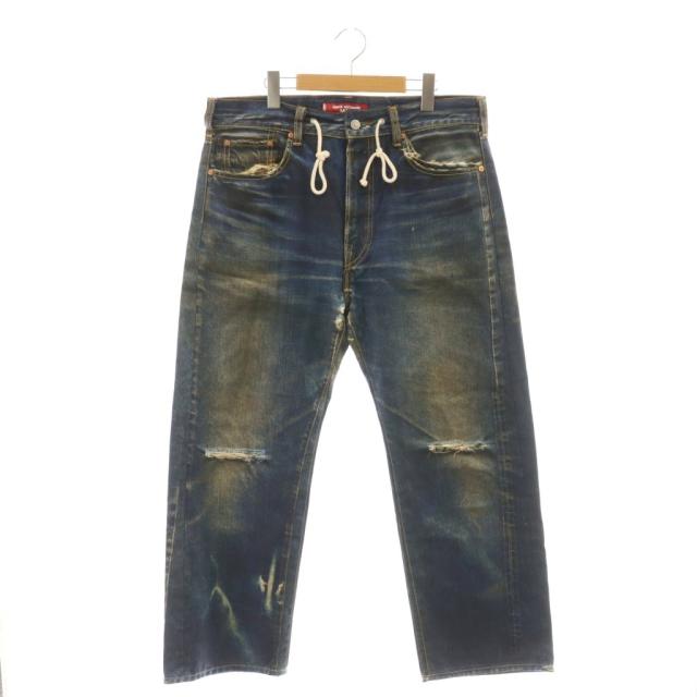 【中古】ジュンヤワタナベマン リーバイス Levis ×BerBerJin 23SS プリントデニムパンツ ジーンズ M メンズ