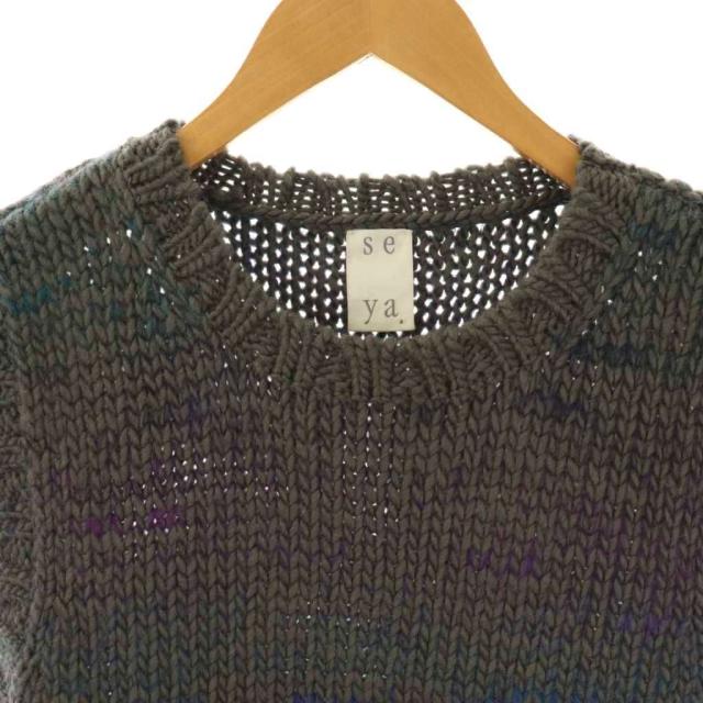【中古】セヤ Seya. FROST KNIT VES ニット ベスト プルオーバー 3 グレー /HK ■OS メンズ 中古】セヤ Seya. FROST KNIT VES ニット ベスト プルオーバー 3