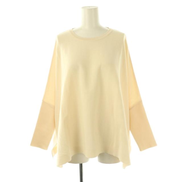 【中古】ビアズリー ガリャルダガランテ 24年 ビッグニットショートプルオーバー カットソー 長袖 F アイボリー