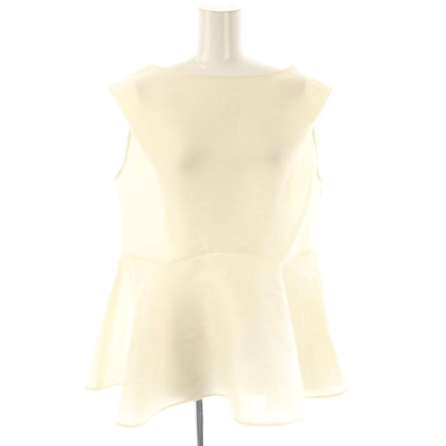 【中古】ヘイヴ Heve 2チャームブラウスピーチ ノースリーブ プルオーバー F アイボリー /DO ■OS レディース