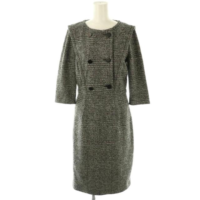 GUCCI - グッチ Vネックウェブラインワンピース 七分袖 ひざ丈 