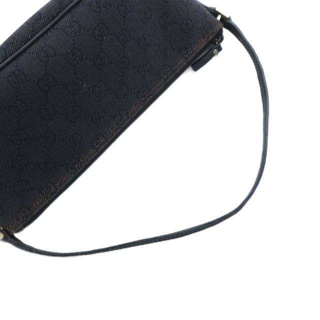 中古 グッチ GUCCI ハンドバッグ GGキャンバス 総柄 黒 ブラック  