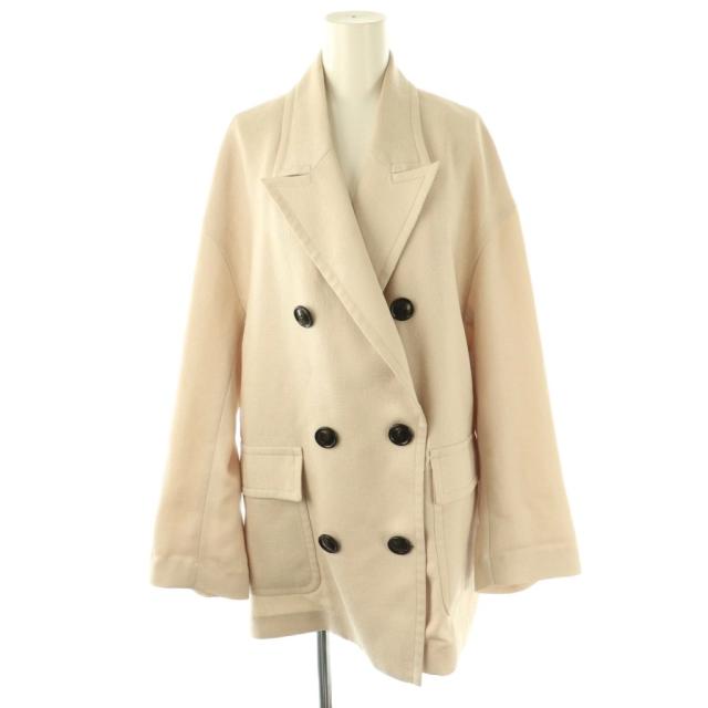 【中古】ダイアグラム グレースコンチネンタル 24SS オーバーテーラードジャケット ブレザー 36 アイボリー