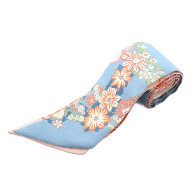 【中古】エルメス 25SS ブリッド・ドゥ・ガラ・アン・フルール&アイライナー ツイリー スカーフ シルク 花柄