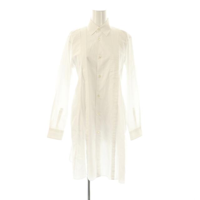 【中古】コムデギャルソンコムデギャルソン コムコム シャツワンピース コットン XS 白 AD2020 RF-B009 レディース