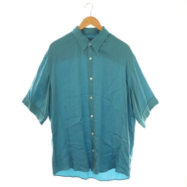 【中古】セモー semoh Plant Dyed S/S Shirt シャツ 半袖 3 ライトブルー /DF ■OS ■AD メンズ