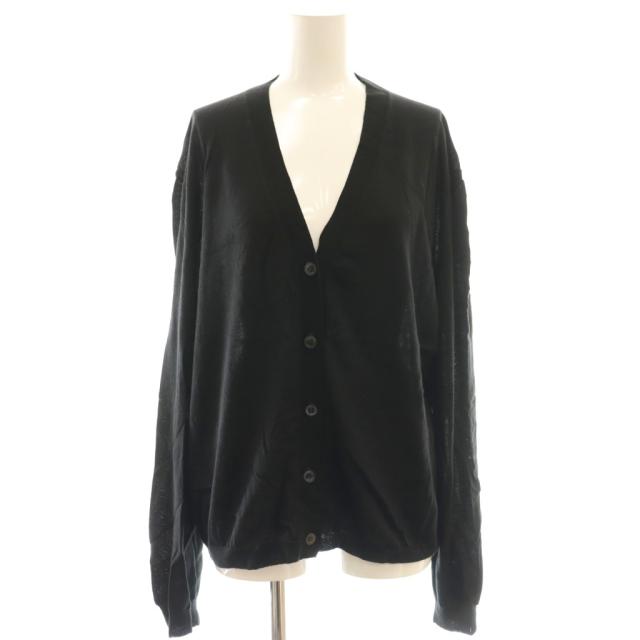 【中古】マルニ MARNI 25SS ウール シルク混 カーディガン ニット 40 ブラック /DF ■OS レディース
