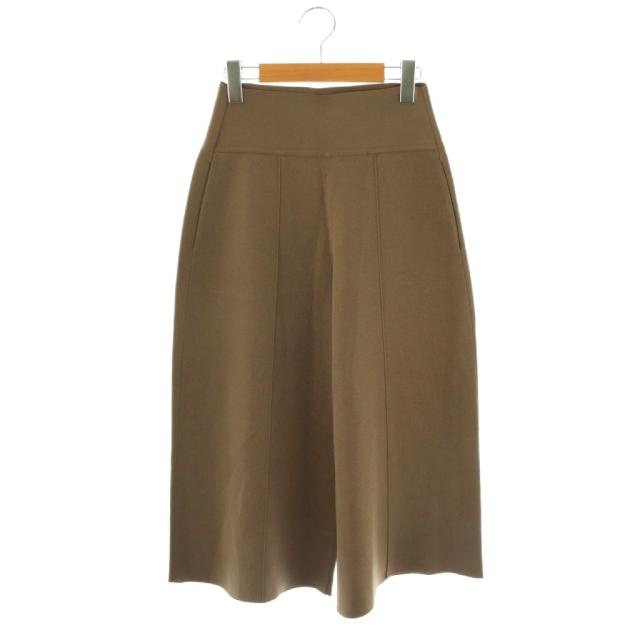 【中古】フォクシーニューヨーク FOXEY NEW YORK Knit Pants Valeriane ニットパンツ クロップド 38 モカ 43599