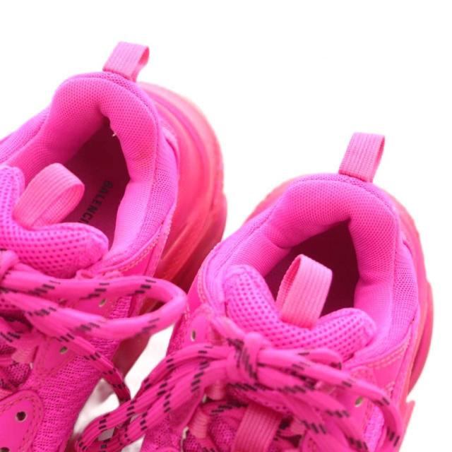 【中古】バレンシアガ トリプルS TRIPLE S スニーカー シューズ US6 24.0cm ショッキングピンク 544351 レディース