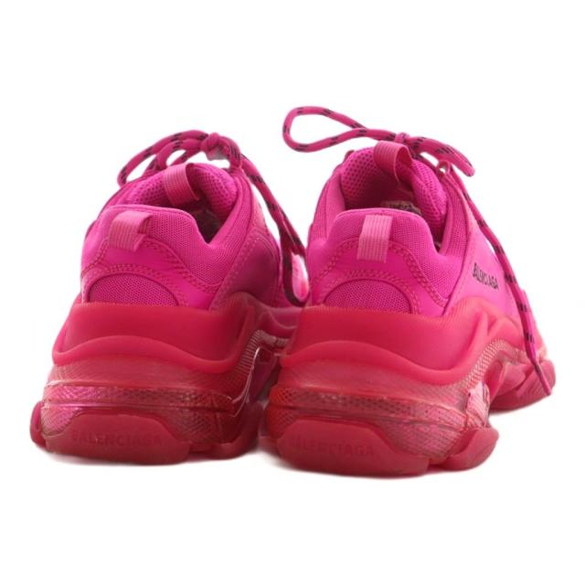 【中古】バレンシアガ トリプルS TRIPLE S スニーカー シューズ US6 24.0cm ショッキングピンク 544351 レディース