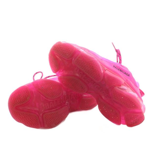 【中古】バレンシアガ トリプルS TRIPLE S スニーカー シューズ US6 24.0cm ショッキングピンク 544351 レディース