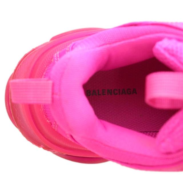 【中古】バレンシアガ トリプルS TRIPLE S スニーカー シューズ US6 24.0cm ショッキングピンク 544351 レディース