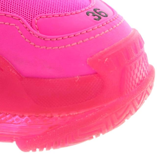 【中古】バレンシアガ トリプルS TRIPLE S スニーカー シューズ US6 24.0cm ショッキングピンク 544351 レディース