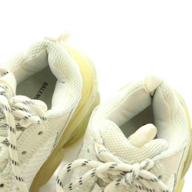 【中古】バレンシアガ トリプルS スニーカー シューズ US6 24.0cm 白 ホワイト 黄色 イエロー 544351 ■OS レディース