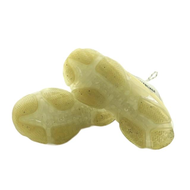 【中古】バレンシアガ トリプルS スニーカー シューズ US6 24.0cm 白 ホワイト 黄色 イエロー 544351 ■OS レディース