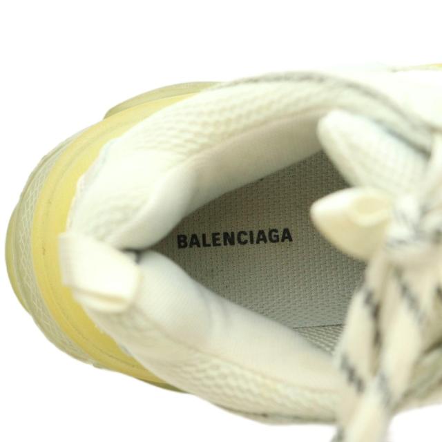 【中古】バレンシアガ トリプルS スニーカー シューズ US6 24.0cm 白 ホワイト 黄色 イエロー 544351 ■OS レディース