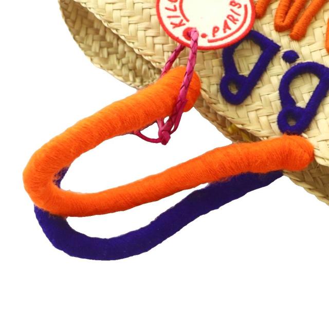 中古】キロメートル パリ SAINT-TROPEZ かごバッグ ストローバッグ