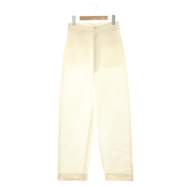 【中古】ニューナウ newnow ホワイトチノクロスパンツ ジッパーフライ M ホワイト /DO ■OS ■SH レディース