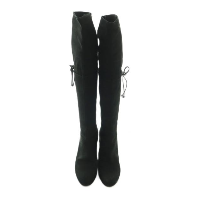 【中古】ペリーコ PELLICO ロングブーツ 37.5 24.5cm 黒 ブラック /MI ■OS レディース