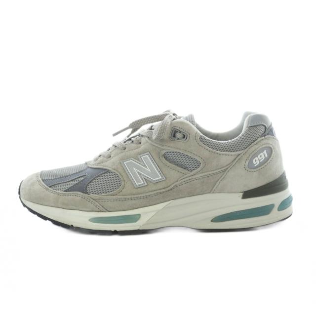 【中古】ニューバランス NEW BALANCE スニーカー スエード UK9 27.5cm グレー U991GL2  /RI ■OS メンズ