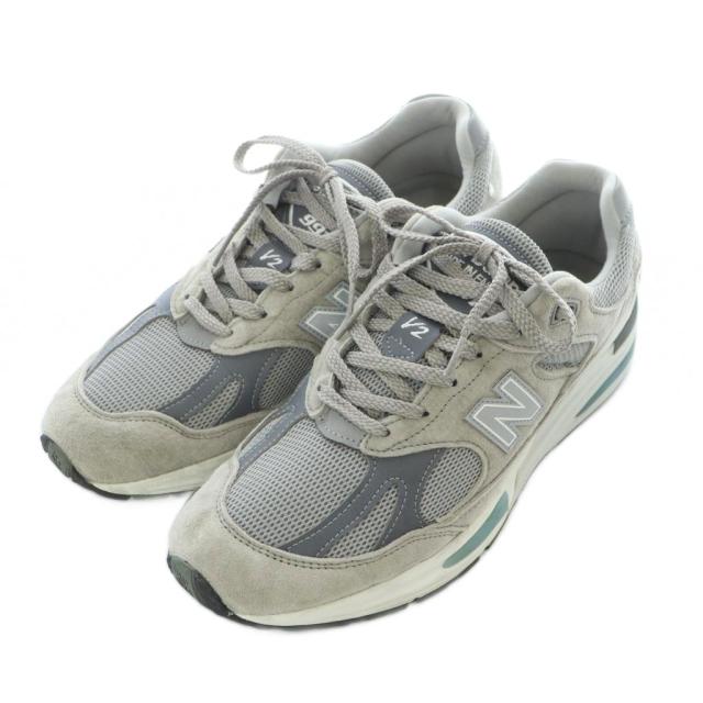 【中古】ニューバランス NEW BALANCE スニーカー スエード UK9 27.5cm グレー U991GL2  /RI ■OS メンズ