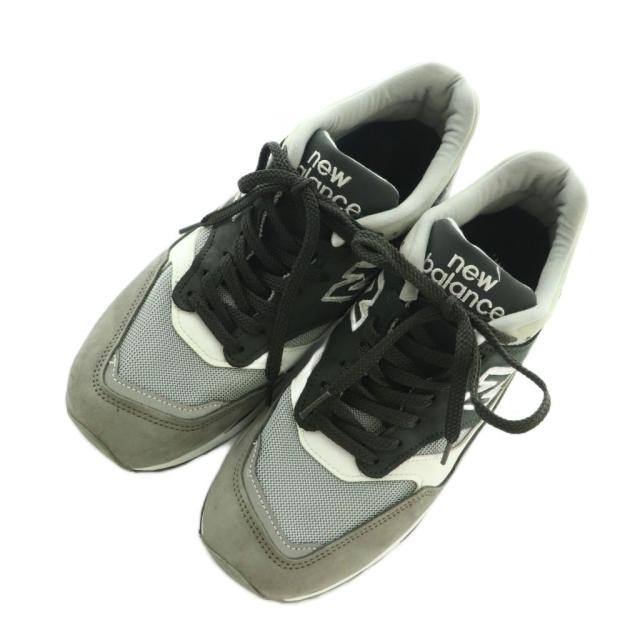 【中古】ニューバランス NEW BALANCE スニーカー シューズ US9 26.0cm グレー 黒 ブラック M1500XG /MI ■OS メンズ
