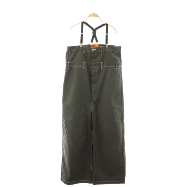 【中古】ユニバーサルオーバーオール 2WAYサスペンダーパンツ ボタンフライ F グレー /DO ■OS レディース