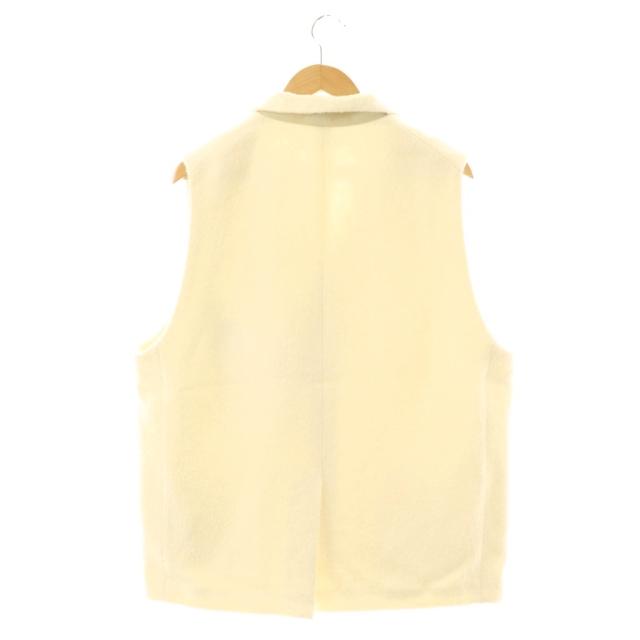 【中古】未使用品 ジャーナルスタンダード ラックス 24AW ツイードヘリンベスト シルク混 オフホワイト /ES ■OS_1