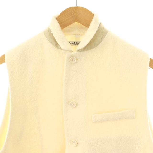 【中古】未使用品 ジャーナルスタンダード ラックス 24AW ツイードヘリンベスト シルク混 オフホワイト /ES ■OS_3