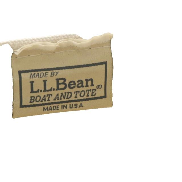 【中古】エルエルビーン L.L.BEAN BOAT AND TOTE トートバッグ ハンドバッグ キャンバス ブルー ホワイト /YO5