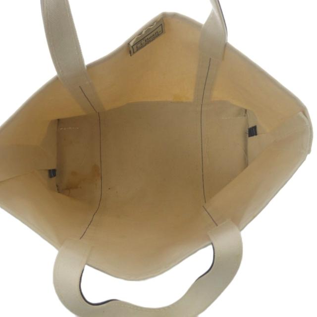 【中古】エルエルビーン L.L.BEAN BOAT AND TOTE トートバッグ ハンドバッグ キャンバス ブルー ホワイト /YO5