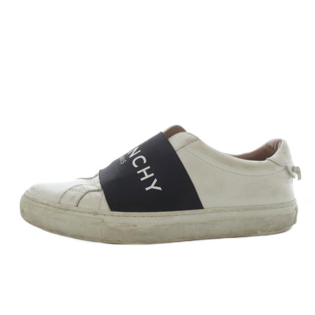 【中古】ジバンシィ GIVENCHY Urban Street  スニーカー ローカット レザー 37 ホワイト ブラック /YO6 レディース