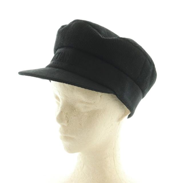 【中古】クリスチャンディオール キャスケット 帽子 ロゴ刺繍 57 黒 ブラック 02DCP920A140 /MI ■OS ■OH レディース
