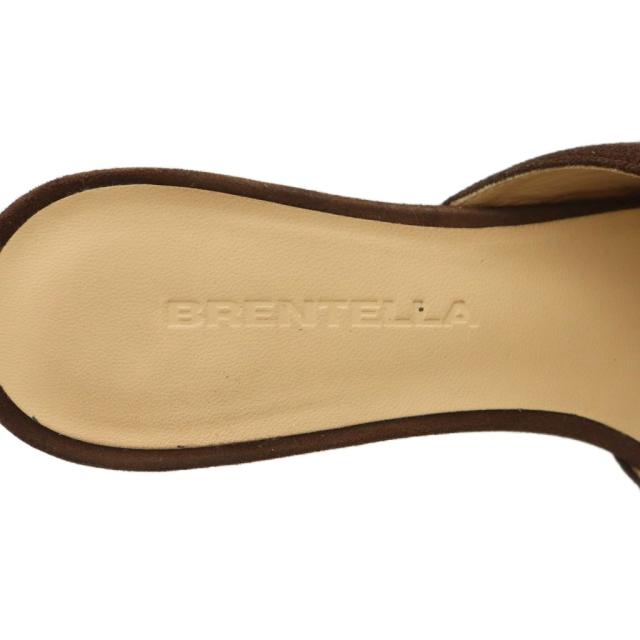 【中古】ブレンテッラ BRENTELLA Vカット ミュール ポインテッドトゥ 37 24.0cm ボルドー /MI ■OS レディース