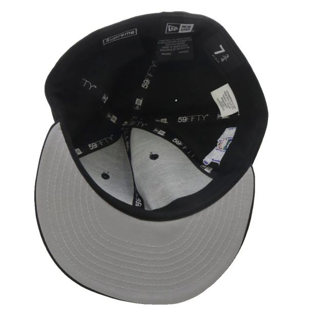 【中古】シュプリーム SUPREME New Era 23AW Hebrew New Era キャップ 帽子 7 3/4 61.5cm ブラック /YO5 ■AD メンズ