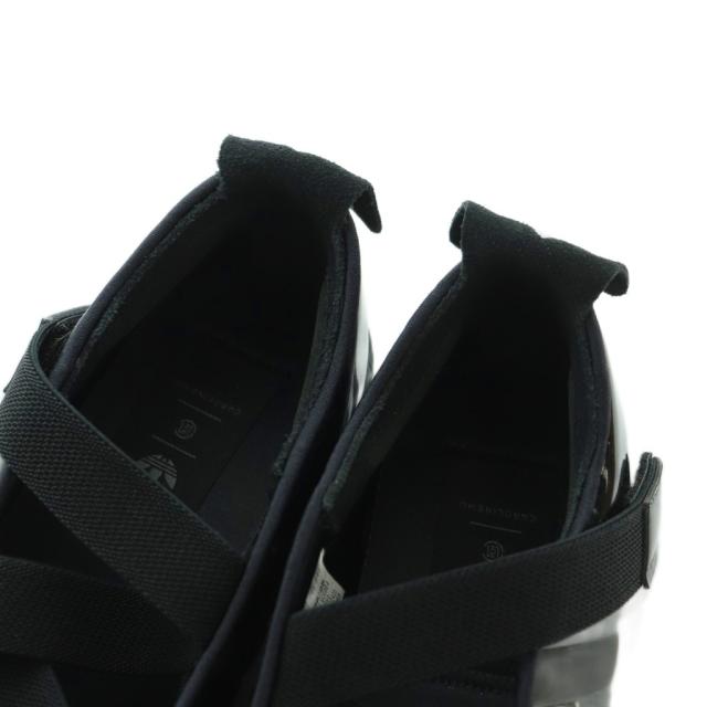 【中古】アディダスオリジナルス TAEKWONDO BY CAROLINE HU X EDISO フラットシューズ US7.5 24.5cm 黒 KK1395