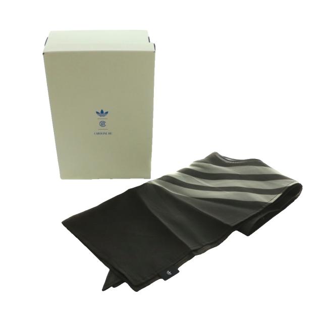 【中古】アディダスオリジナルス TAEKWONDO BY CAROLINE HU X EDISO フラットシューズ US7.5 24.5cm 黒 KK1395