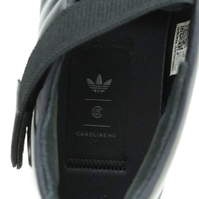【中古】アディダスオリジナルス TAEKWONDO BY CAROLINE HU X EDISO フラットシューズ US7.5 24.5cm 黒 KK1395