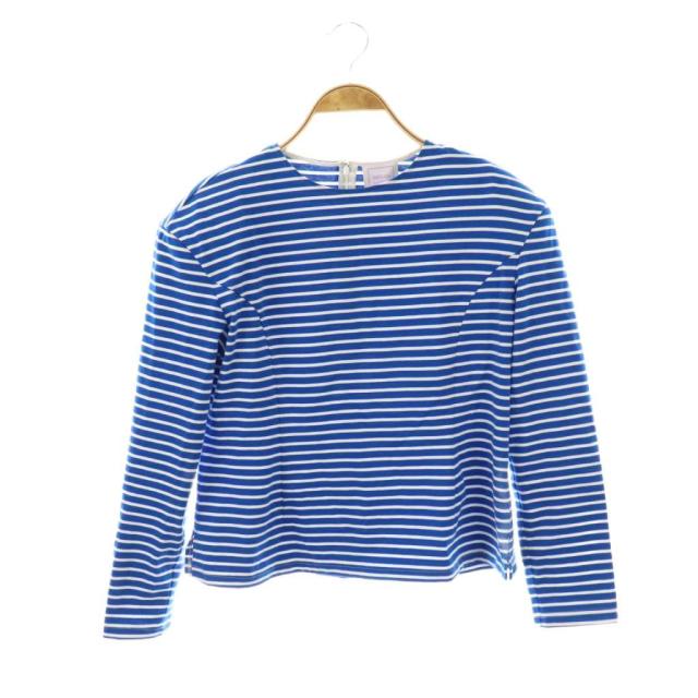 【中古】セツコサジテール setsuko sagittaire hanna-06 ハンナボーダーカットソー Tシャツ 長袖 コットン F 青 白