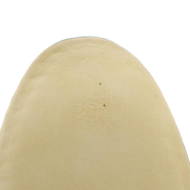 【中古】レペット × マリーンセル Camille パンプス ラウンドトゥ 総柄 38 24.0cm 白 黒 V4235V レディース