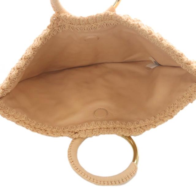 【中古】クロエ CHLOE 25年 クロシェ製スモール Bracelet Paravent ハンドバッグ アプリコットピンク /YO28 ■SH 中古】クロエ CHLOE 25年 クロシェ製スモール Bracelet Paravent