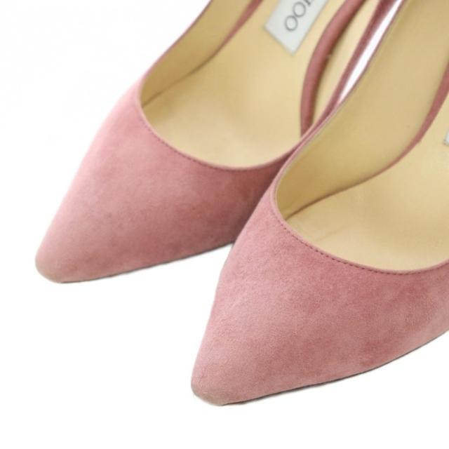 【中古】ジミーチュウ JIMMY CHOO Romy 85 ピンヒールパンプス ハイヒール レザー 本革 34.5 21.5cm ピンク