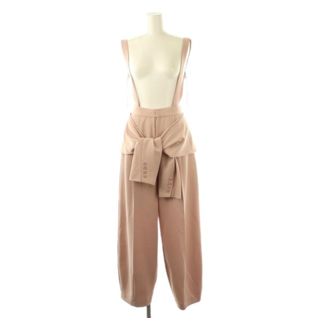 【中古】アメリヴィンテージ Ameri VINTAGE 25SS MEDI FAKE SLEEVE SUSPENDER PANTS パンツ テーパード S ピンク