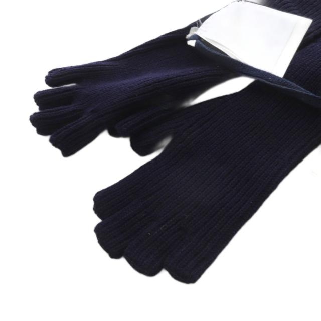 中古】未使用品 モンクレール MONCLER フィンガーレス グローブ ロゴ