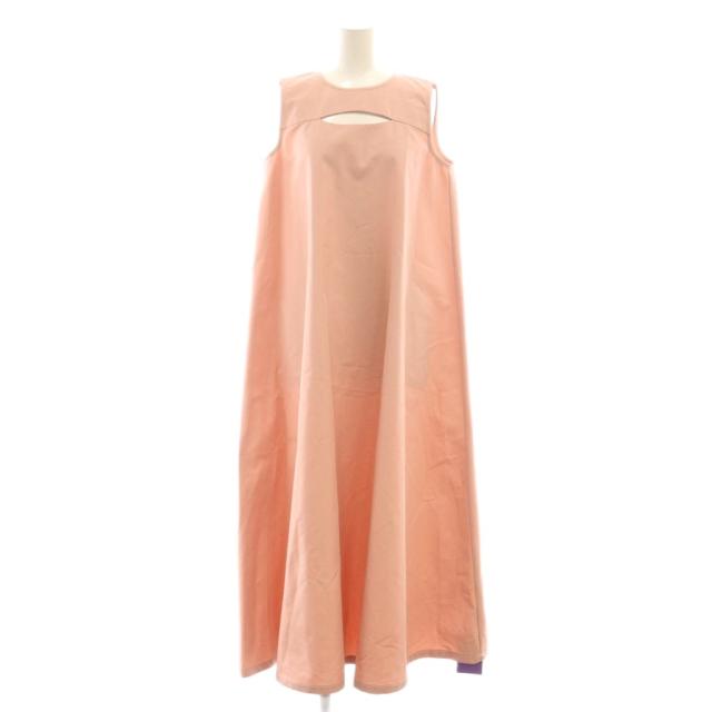 【中古】オブリ OBLI カッティングワンピース ノースリーブ 1 ピンク /CX ■OS レディース